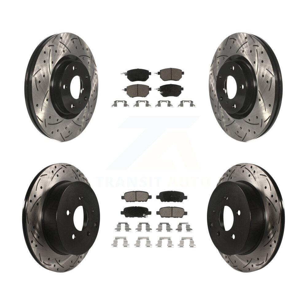 Kit de plaquettes en céramique pour Rotors de frein à disque, fente de perçage avant et arrière, pour Nissan Muran