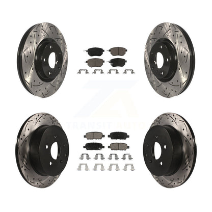 Kit de plaquettes en céramique pour Rotors de frein à disque, fente de perçage avant et arrière, pour Nissan Muran