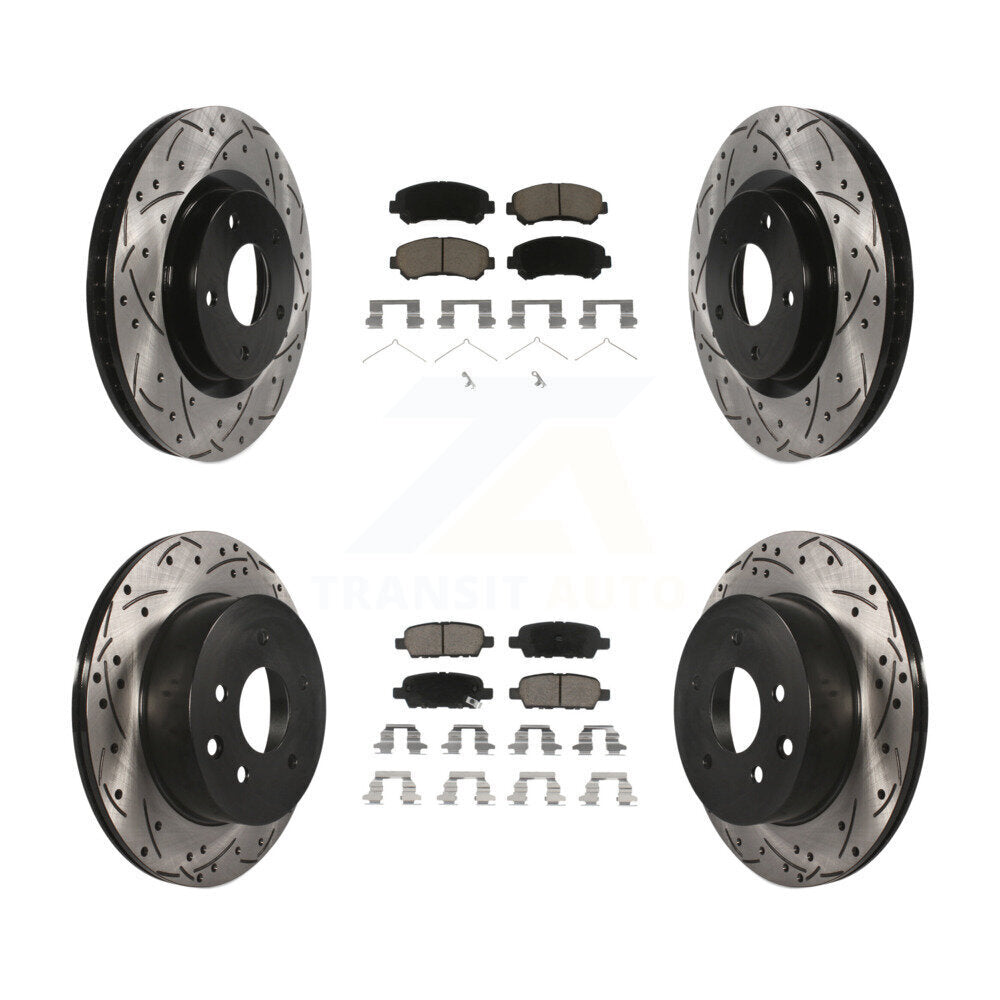Kit de plaquettes en céramique pour Rotor de frein à disque, fente avant et arrière, pour Nissan Rogue Selec