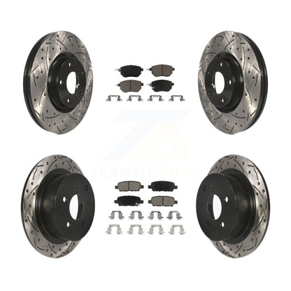 Kit de plaquettes en céramique pour Rotors de frein à disque, fente de perçage avant et arrière, pour Nissan Altima Maxim