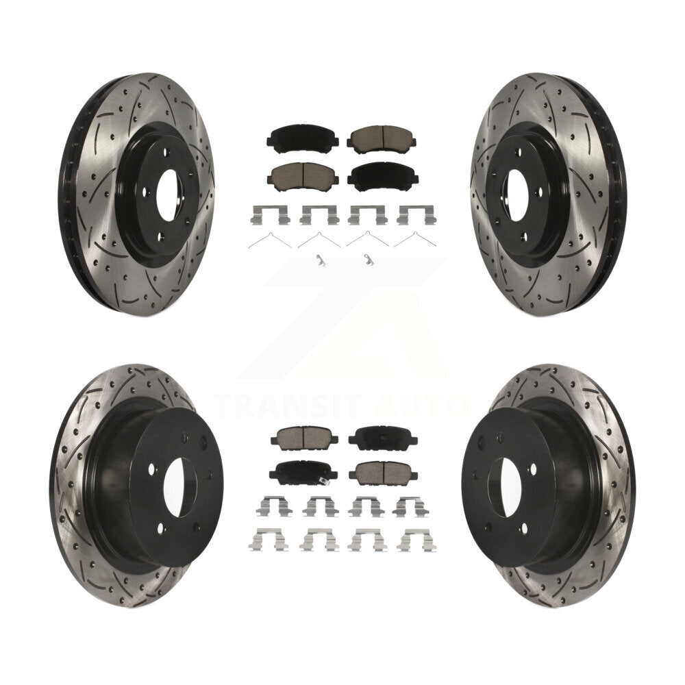 Kit de plaquettes en céramique pour Rotors de frein avant et arrière, pour Nissan Sentra SE-R Spec