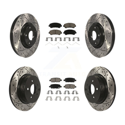 Kit de plaquettes en céramique pour Rotors de frein à disque, fente de perçage avant et arrière, pour Nissan Maxim