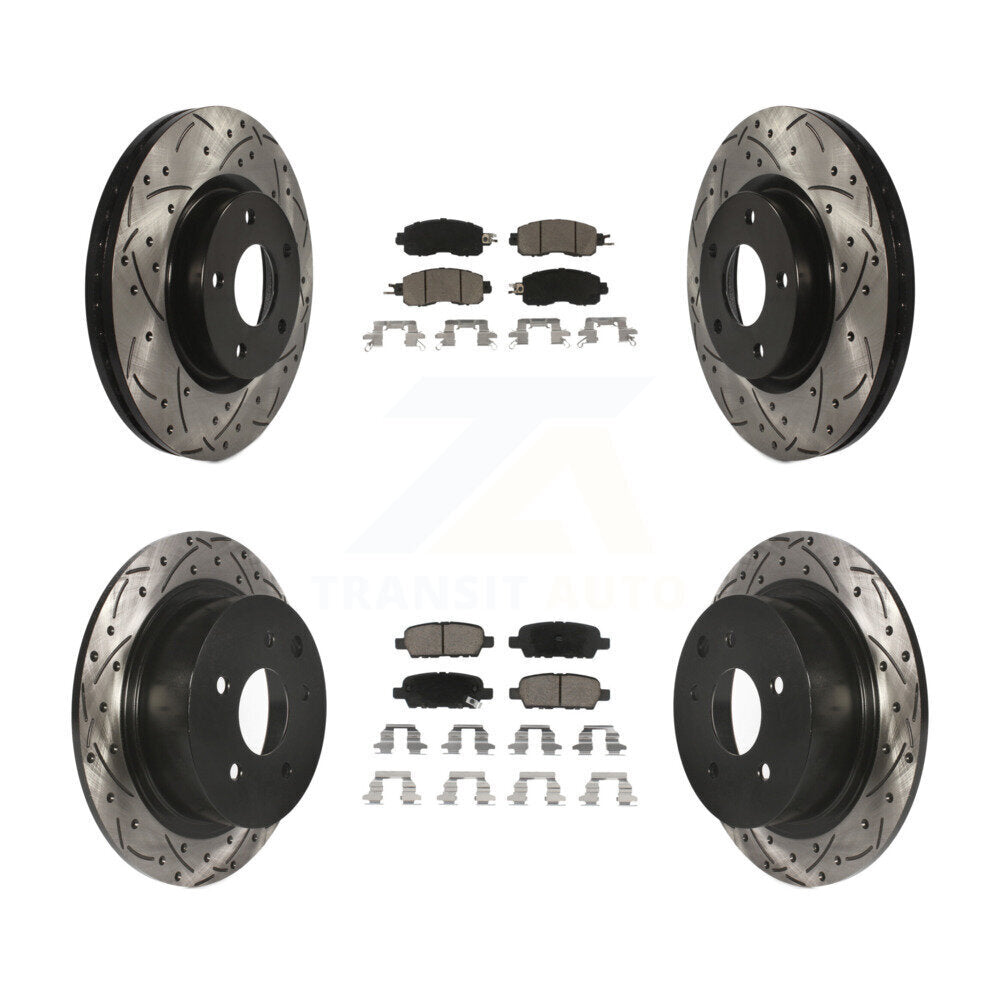 Kit de plaquettes en céramique pour Rotors de frein à disque, fente de perçage avant et arrière, pour Nissan Altim