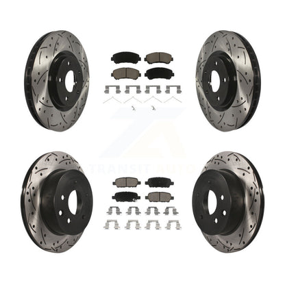 Kit de plaquettes en céramique pour Rotor de frein, fente de perçage avant et arrière, pour Nissan Juke Nismo R 14-17