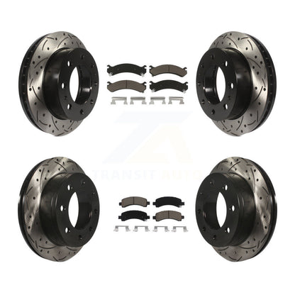 Kit de plaquettes en céramique pour Rotor de frein, fente de perçage avant et arrière, pour Chevrolet Express 2500 GM