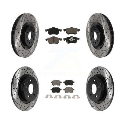 Kit de plaquettes en céramique pour Rotor de frein à disque, fente avant et arrière percée, pour Fiat 500 2014 – 2020