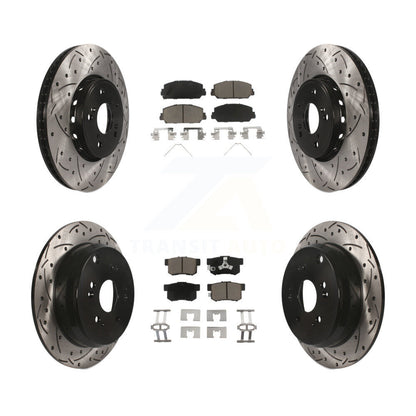 Kit de plaquettes en céramique pour Rotor de frein à disque, fente avant et arrière percée, pour Acura RD 2013 – 2018