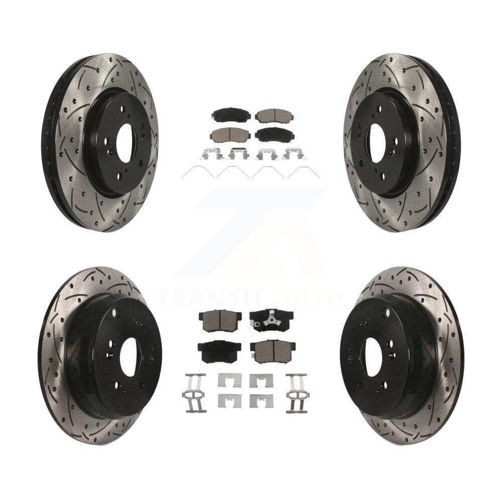 Kit de plaquettes en céramique pour Rotor de frein à fente avant et arrière, pour Honda CR-V AW 2012 – 2016