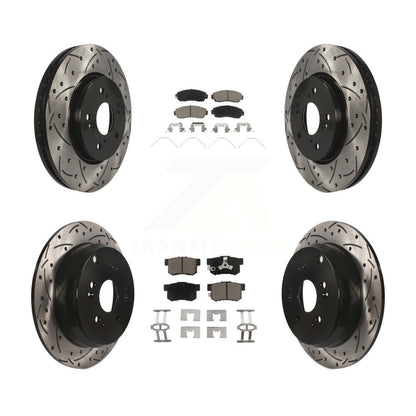 Kit de plaquettes en céramique pour Rotor de frein à fente avant et arrière, pour Honda CR-V AW 2012 – 2016