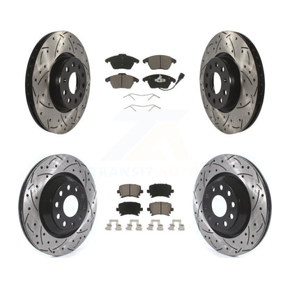 Kit de plaquettes en céramique pour Rotors de frein à disque, fente de perçage avant et arrière, pour Volkswagen Passat C