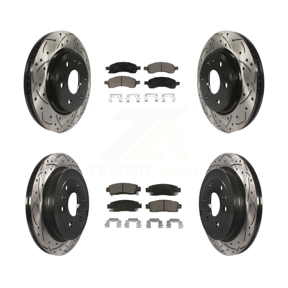 Kit de plaquettes en céramique pour Rotor de frein, fente avant et arrière percée, pour GMC Acadia Buick Enclav