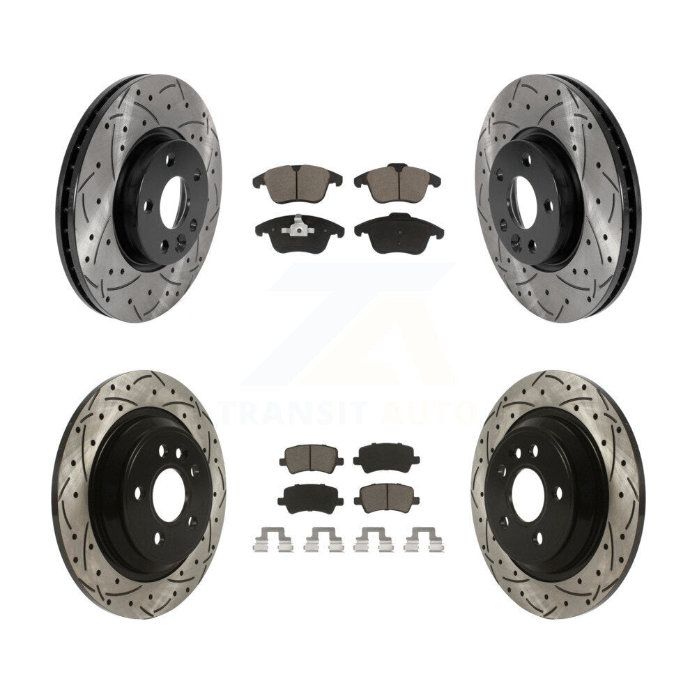 Kit de plaquettes en céramique pour Rotor de frein à disque fendu, revêtement avant et arrière, pour Volvo S6