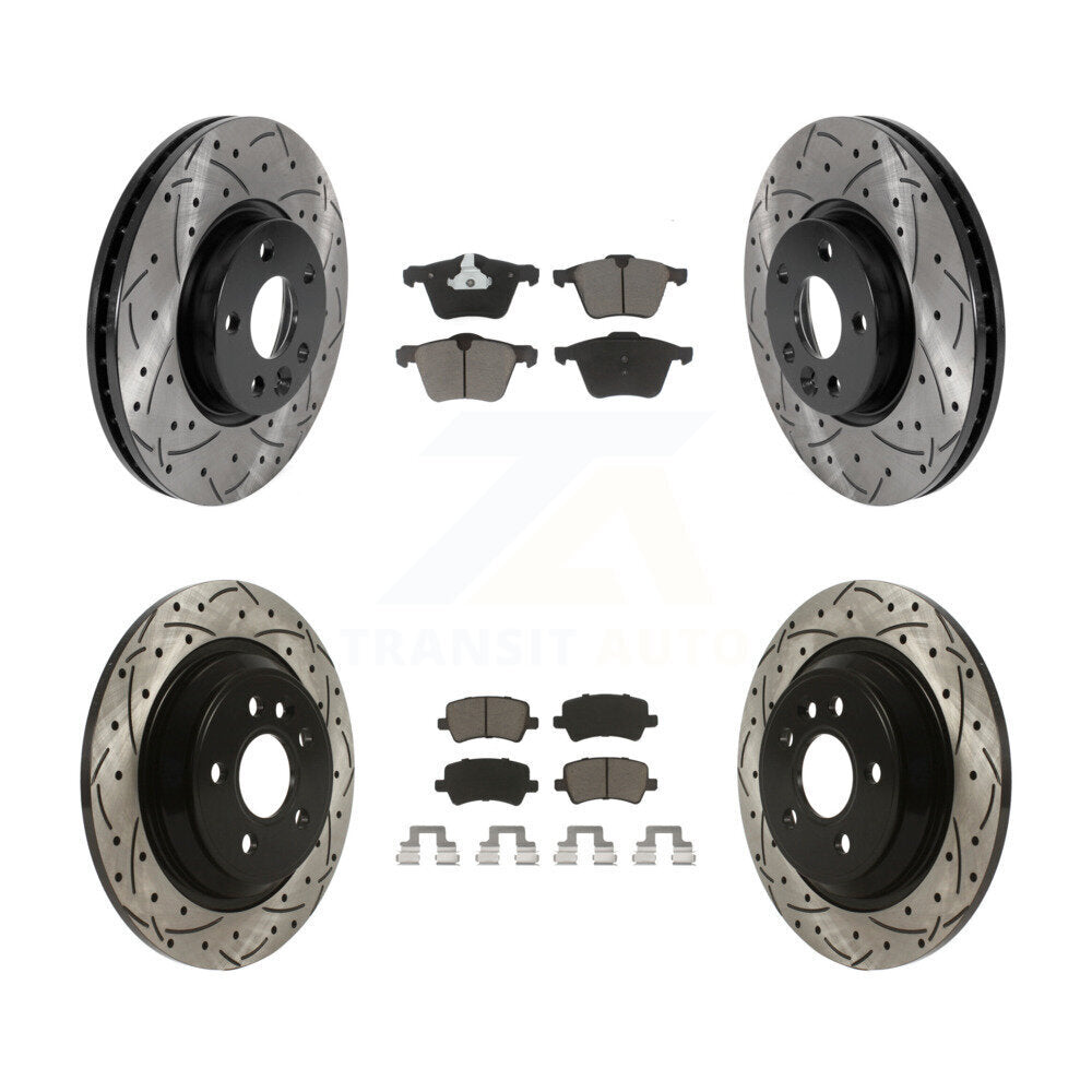 Kit de plaquettes en céramique pour Rotor de frein à disque fendu, revêtement avant et arrière, pour Volvo V7
