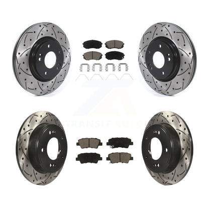 Kit de plaquettes en céramique pour Rotors de frein à disque, fente de perçage avant et arrière, pour Kia Forte5 2021 1.6