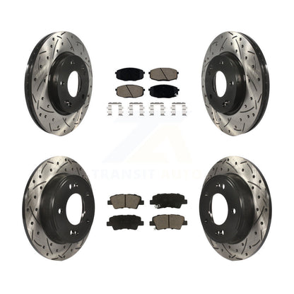 Kit de plaquettes en céramique pour Rotors de frein avant et arrière, pour Kia Hyundai Kona Forte G