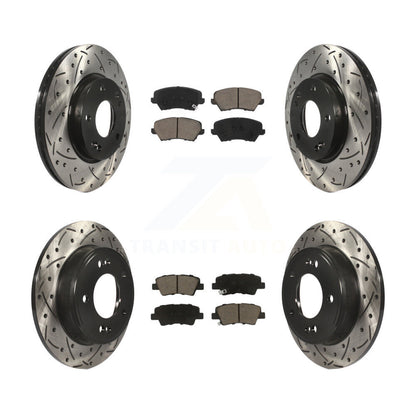Kit de plaquettes en céramique pour Rotor de frein, fente avant et arrière, pour Hyundai Veloster Elantr
