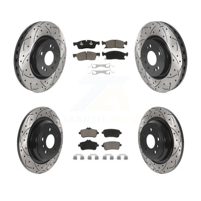 Kit de plaquettes en céramique pour Rotor de frein, fente de perçage avant et arrière, pour Mercedes-Benz ML350 GLE35