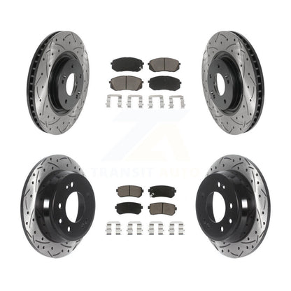 Kit de plaquettes en céramique pour Rotor de frein à disque, fente de perçage avant et arrière, pour Hyundai Tucso