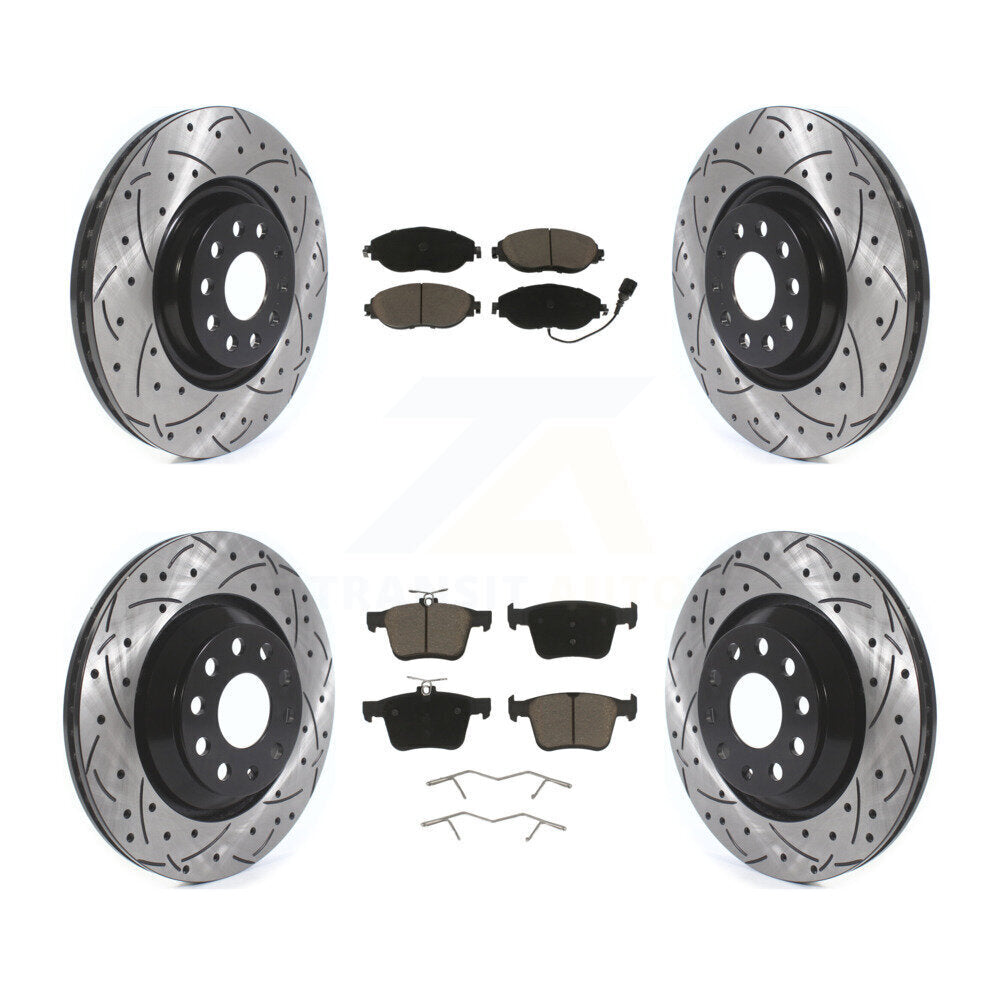 Kit de plaquettes en céramique pour Rotors de frein avant et arrière, pour Audi Q3 Volkswagen Golf