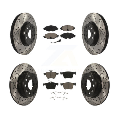 Kit de plaquettes en céramique pour Rotor de frein, fente de perçage avant et arrière, pour Volkswagen Taos Audi A3 T