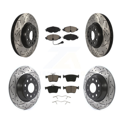 Kit de plaquettes en céramique pour Rotors de frein à disque, fente de perçage avant et arrière, pour Audi TT Quattr