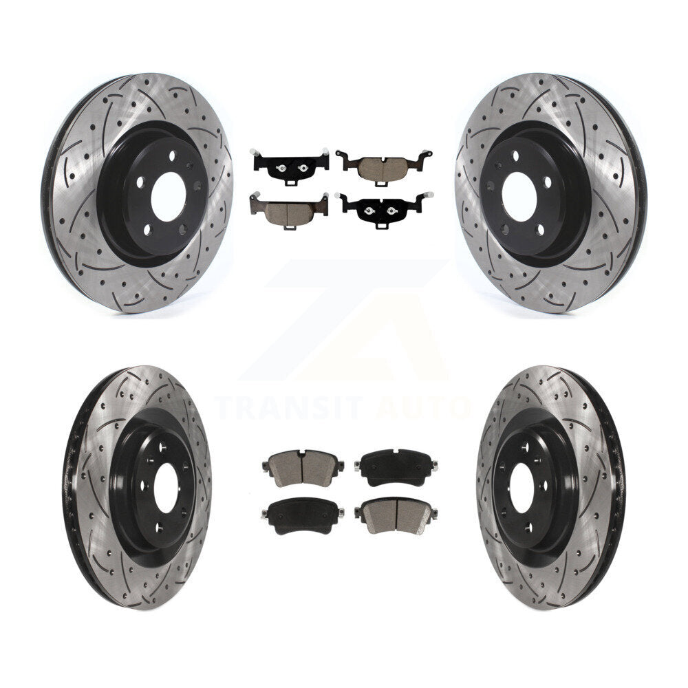 Kit de plaquettes en céramique pour Rotor de frein, fente de perçage avant et arrière, pour Audi Q5 A5 Sportback A4 A