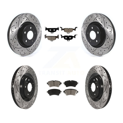 Kit de plaquettes en céramique pour Rotor de frein, fente de perçage avant et arrière, pour Audi Q5 A5 Sportback A4 A