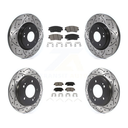 Kit de plaquettes en céramique pour Rotor de frein, fente de perçage avant et arrière, pour Hyundai Elantra 1.6 17-20