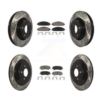 Kit de plaquettes en céramique pour rotors de frein avant et arrière, pour Ford Mustang V6 avec 3.7