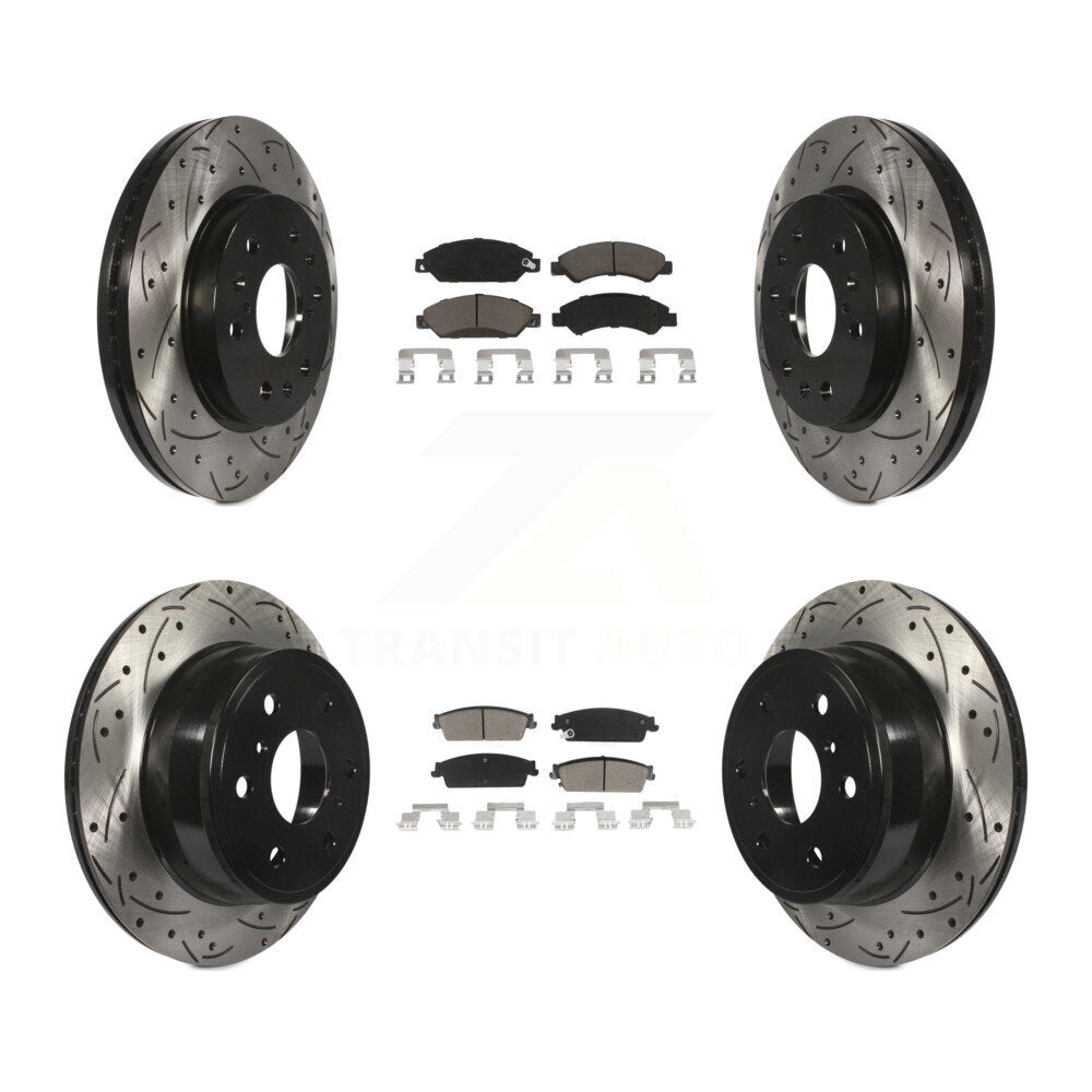 Kit de plaquettes en céramique pour Rotor de frein, fente de perçage avant et arrière, pour Chevrolet Avalanche GMC X