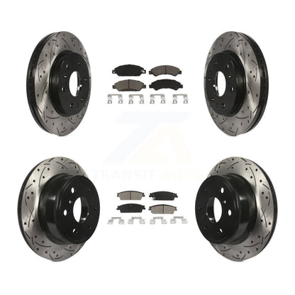 Kit de plaquettes en céramique pour Rotor de frein, fente de perçage avant et arrière, pour Chevrolet Avalanche GMC X