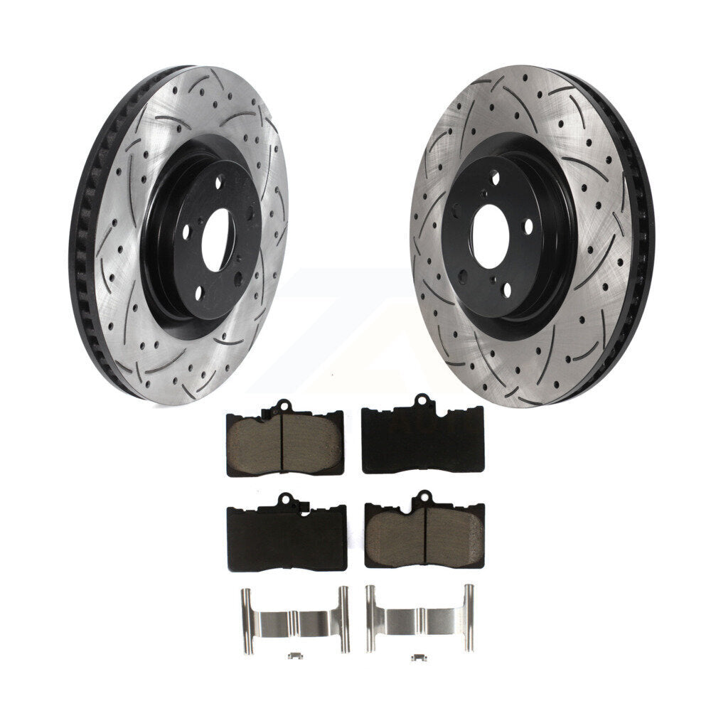 Kit de plaquettes en céramique pour Rotor de frein, fente avant percée, pour Lexus IS300 IS350 GS350 RC35