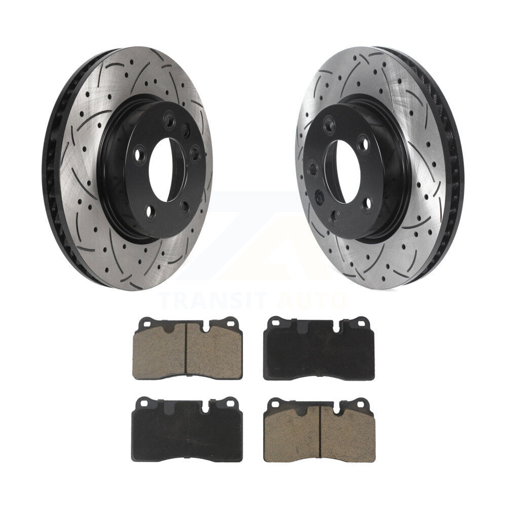 Kit de plaquettes en céramique pour Rotors de frein à disque, fente de forage à revêtement avant, pour Volkswagen Touare