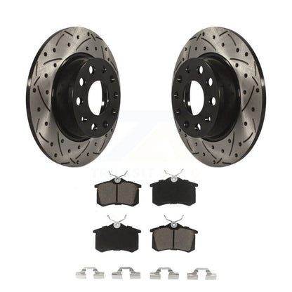 Kit de plaquettes en céramique pour rotors de frein à fente arrière, pour moteur Audi A3 DIESEL 2010 – 2013