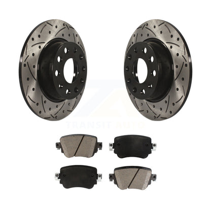 Kit de plaquettes en céramique pour Rotor de frein à fente arrière, pour Volkswagen Golf SportWagen GT