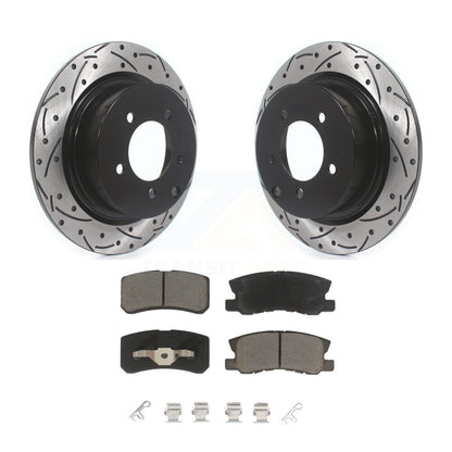 Kit de plaquettes en céramique pour Rotor de frein à fente arrière, pour Jeep Mitsubishi Patriot Lance