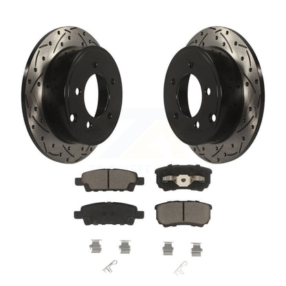 Kit de plaquettes en céramique pour Rotor de frein à fente arrière, pour Jeep Mitsubishi Lancer Patrio