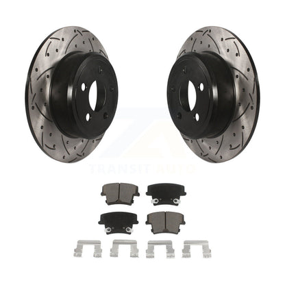 Kit de plaquettes en céramique pour Rotors de frein à disque, fente de perçage arrière, pour Dodge Charger Chrysler 30