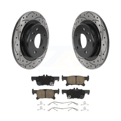 Kit de plaquettes en céramique de rotors de frein à disque fendus percés à revêtement arrière pour Buick Envisio