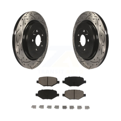 Kit de plaquettes en céramique pour Rotor de frein, fente de perçage arrière, pour Ford Explorer Police Intercepto