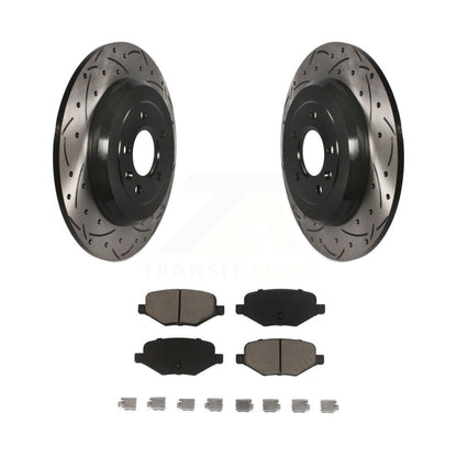 Kit de plaquettes en céramique pour Rotors de frein à fente de forage arrière, pour Ford Explorer Edge Flex Lincol