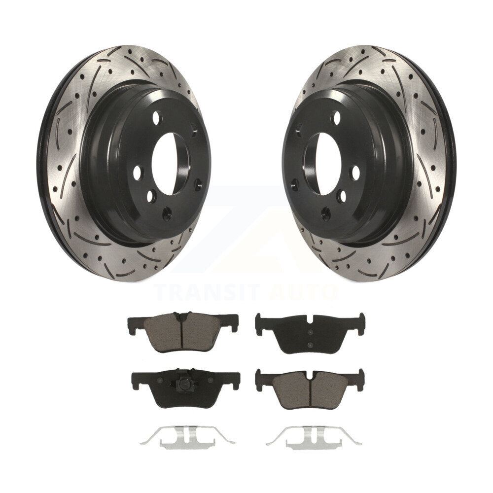 Kit de plaquettes en céramique pour Rotor de frein à fente arrière percée, pour BMW 328i xDrive 330i 320i 428