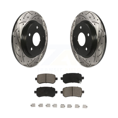 Kit de plaquettes en céramique pour Rotor de frein, fente de perçage arrière, pour Dodge Grand Caravan Journey Tow