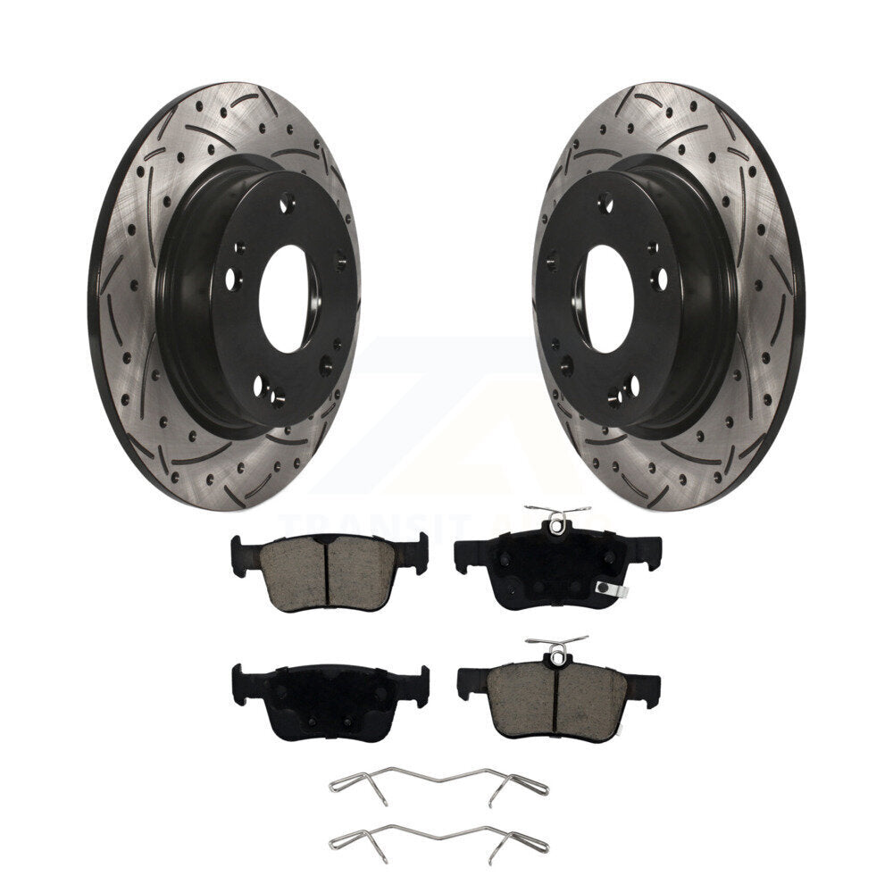 Kit de plaquettes en céramique pour Rotors de frein à disque, fente de perçage arrière, pour Honda Civic Insigh