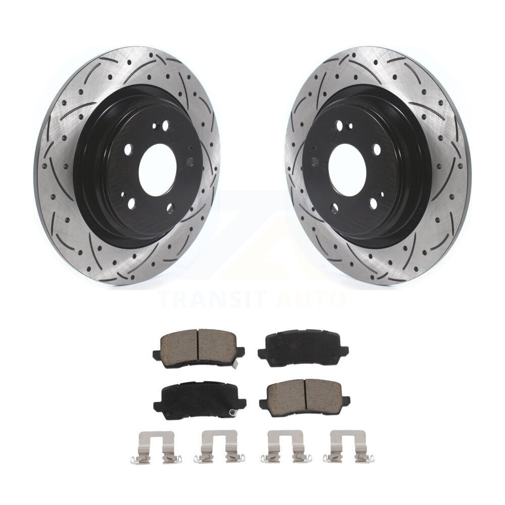 Kit de plaquettes en céramique pour rotors de frein à disque, fente de perçage arrière, pour Acura MD 2017 – 2020