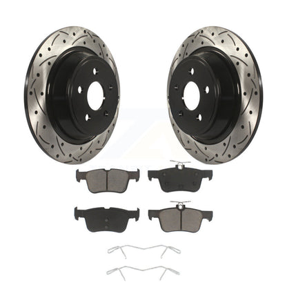 Kit de plaquettes en céramique pour Rotor de frein, fente de perçage arrière, pour Ford Edge Fusion Lincoln MKX MK