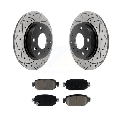 Kit de plaquettes en céramique pour Rotor de frein à disque, fente percée, revêtement arrière, pour Mazda 3 CX-3 Spor