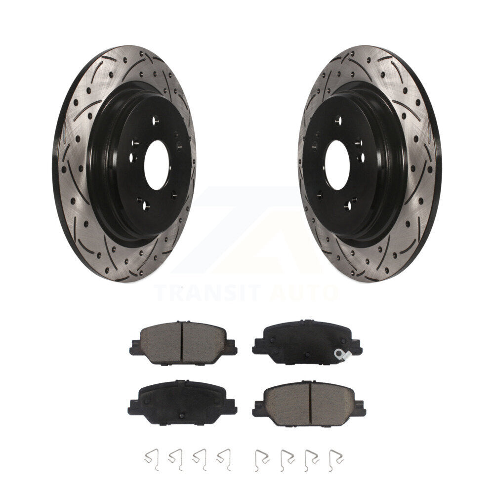 Kit de plaquettes en céramique pour Rotor de frein à disque, fente de perçage arrière, pour Honda CR-2017 – 2024