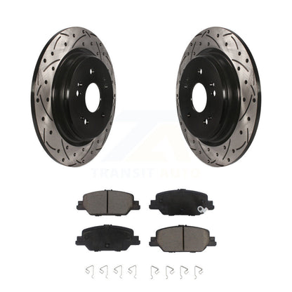 Kit de plaquettes en céramique pour Rotor de frein à disque, fente de perçage arrière, pour Honda CR-2017 – 2024