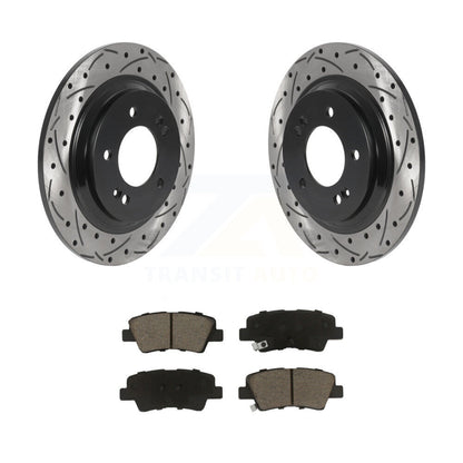 Kit de plaquettes en céramique pour Rotor de frein, fente de perçage arrière, pour Hyundai Kia Sonata Elantra GT E